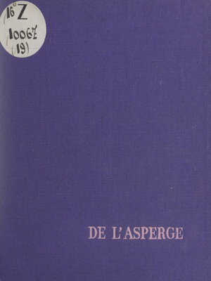 cover image of Célébration de l'asperge